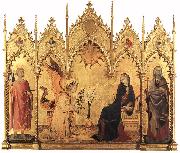 MEMMI, Lippo The Annunciation and Two Saints sg oil